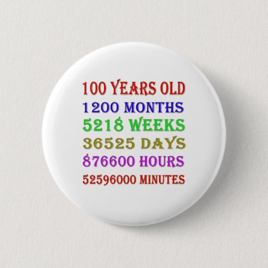 Badge Rond 5 Cm 100e anniversaire Jalons (Devant)