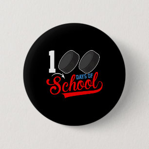 Badge Rond 5 Cm 100E Jour De Hockey Scolaire 100 Jours De Sport Sc