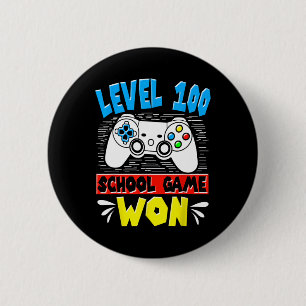 Badge Rond 5 Cm 100e jour de jeu scolaire 100 jours de jeu scolair