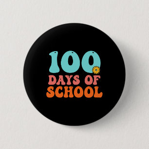 Badge Rond 5 Cm 100e Jour De L'École 100 Jours De L'Enseignant Stu