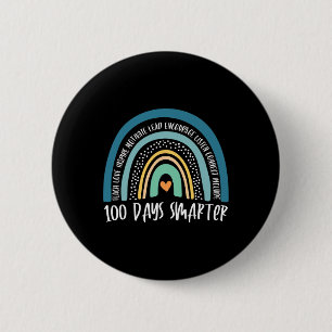 Badge Rond 5 Cm 100e Jour De L'École Enseignant 100 Jours Smarter