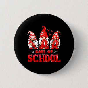 Badge Rond 5 Cm 100E Jour De L'École Gnome Enseignants Étudiants 1