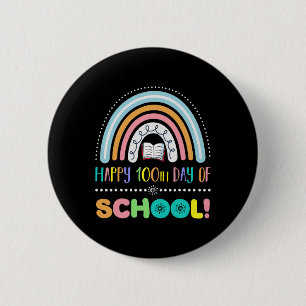 Badge Rond 5 Cm 100E Jour D'École Enfants Garçons Étudiants Et Les