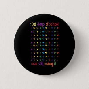 Badge Rond 5 Cm 100e Jour Étudiantes Filles Enfants Don 100 Jours