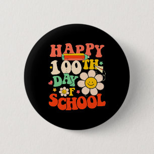 Badge Rond 5 Cm 100ème Jour De L'École Enseignant Enfants 100 Jour