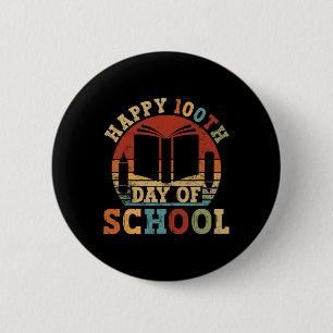 Badge Rond 5 Cm 100ème Jour De L'Enseignant Étudiant 100 Jours Vin