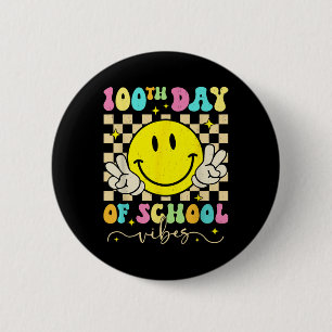 Badge Rond 5 Cm 100ème Jour De Vibes Scolaires Mignonne Sourire Vi