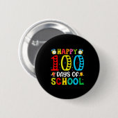 Badge Rond 5 Cm 100th Day Of School Teachers Students 100 Days Of (Devant & derrière)
