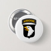 Badge Rond 5 Cm 101e division aéroportée (Devant & derrière)