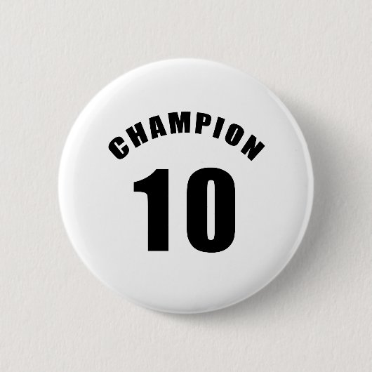 Badge Rond 5 Cm 10 conceptions de champion (Devant)