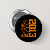 Badge Rond 5 Cm 10e ANNIVERSAIRE BASKETBALL LIMITED EDITION 2013 (Devant & derrière)
