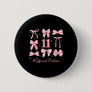 Badge Rond 5 Cm 11 Anniversaire Fille 11e Anniversaire Coquette B