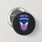 Badge Rond 5 Cm 11e division aéroportée - SSI w Arctic Tab (Devant & derrière)