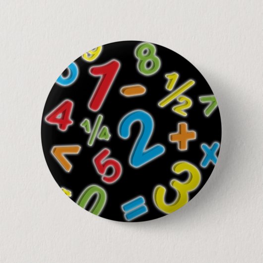 Badge Rond 5 Cm 123 chiffres Math (Devant)
