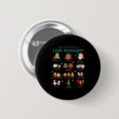 Badge Rond 5 Cm 12 Days Nurse Case Management Christmas Case Manag (Devant & derrière)