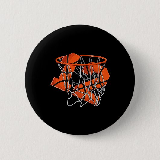 Badge Rond 5 Cm 12e anniversaire Basketball enfants (Devant)