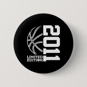 Badge Rond 5 Cm 12e anniversaire Basketball Limited Edition 2011
