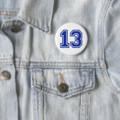 Badge Rond 5 Cm 13 - treize (En situation)