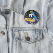 Badge Rond 5 Cm 13e anniversaire (En situation)