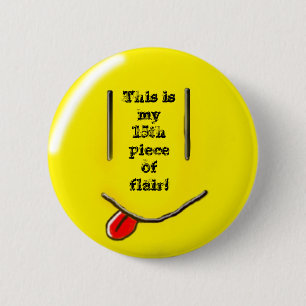 Badge Rond 5 Cm 15ème morceau de talent !