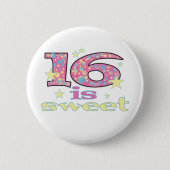 Badge Rond 5 Cm 16 est doux (Devant)