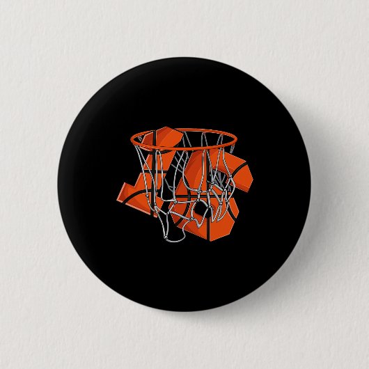 Badge Rond 5 Cm 16e anniversaire Basketball enfants (Devant)
