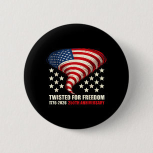 Badge Rond 5 Cm 17762026 Enroulé pour la liberté USA 250e annivers