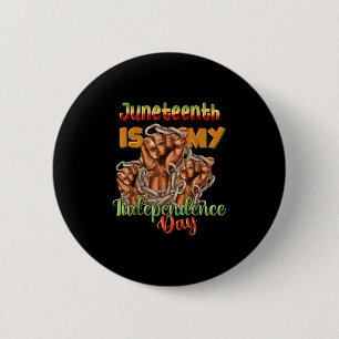 Badge Rond 5 Cm 1865 La liberté afro-américaine Noire son