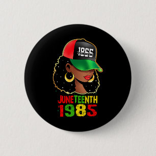 Badge Rond 5 Cm 1865 Le dix-neuvième jour célèbre la liberté afro-
