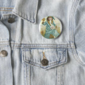 Badge Rond 5 Cm 1893 Dames Calendrier parfumé Hoyt & Co. German Co (En situation)