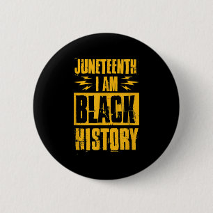 Badge Rond 5 Cm 18 juin Je suis noir Mois de l'histoire 4 juillet