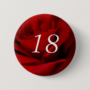 Badge Rond 5 Cm 18e anniversaire