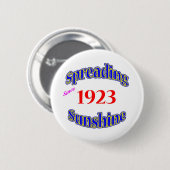 Badge Rond 5 Cm 1923 soleils de propagation (Devant & derrière)