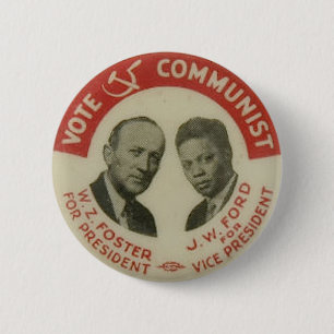 Badge Rond 5 Cm 1932 bouton de l'élection présidentielle CPUSA