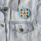 Badge Rond 5 Cm 1960 s hairstyles grid (En situation)