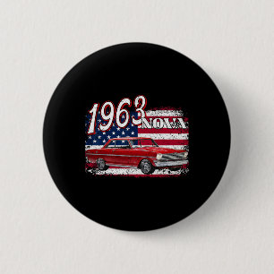 Badge Rond 5 Cm 1963 63 Nova 2 4 juillet Américain