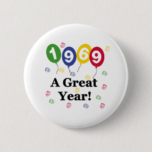 Badge Rond 5 Cm 1969 Un grand anniversaire