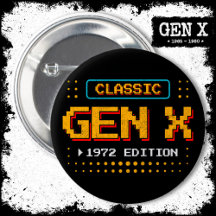 1972 Gen X Classic Retro Gamer Jeu Anniversaire