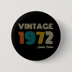 Badge Rond 5 Cm 1972 vintage