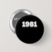 BADGE ROND 5 CM 1981 3 (Devant & derrière)