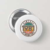 Badge Rond 5 Cm 1981 vintage (Devant & derrière)