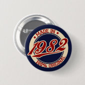 BADGE ROND 5 CM 1982 (Devant & derrière)