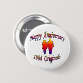 Badge Rond 5 Cm 1984 couples (Devant & derrière)