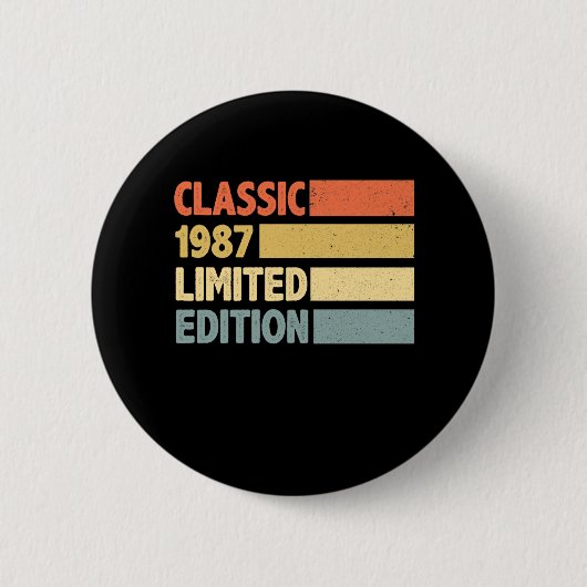 Badge Rond 5 Cm 1987 Edition limitée (Devant)