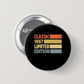 Badge Rond 5 Cm 1987 Edition limitée (Devant & derrière)