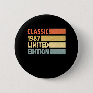 Badge Rond 5 Cm 1987 Edition limitée