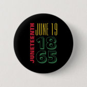 Badge Rond 5 Cm 19 juin 1865 Typographie Histoire noire (Devant)