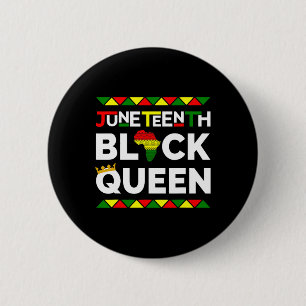 Badge Rond 5 Cm 19 juin Journée de la liberté de la Reine noire 19