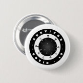 Badge Rond 5 Cm 19 - Survivant (Devant & derrière)