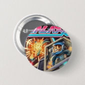 Badge Rond 5 Cm 1 bouton de galaxie (Devant & derrière)